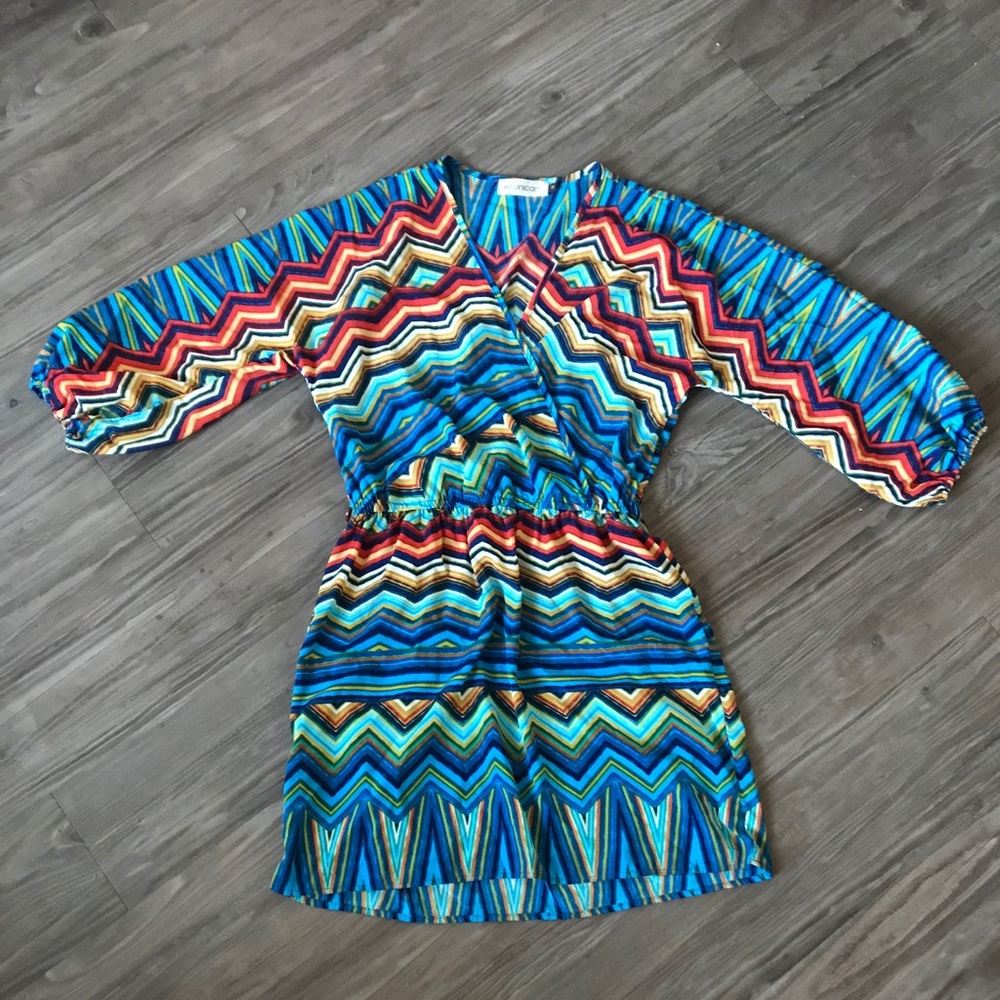 Veronica M Colorful Zigzag Dress